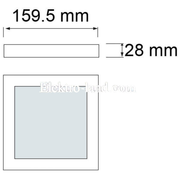 Накладной светильник LED 12W HOROZ 3000K/4200K/6000K ARINA-12 